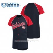 Camiseta Beisbol Nino Cleveland Indians Personalizada Stitches Azul Rojo