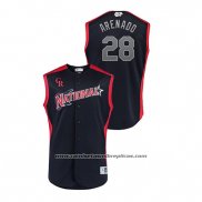 Camiseta Beisbol Nino Colorado Colorado Rockies 2019 All Star Player National League Nolan Arenado Azul