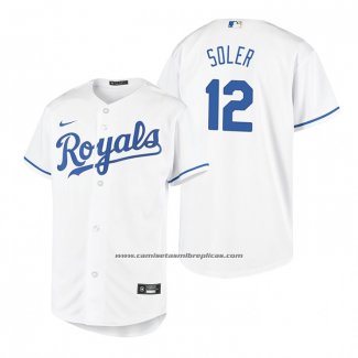 Camiseta Beisbol Nino Kansas City Royals Jorge Soler Replica Primera Blanco