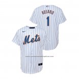 Camiseta Beisbol Nino New York Mets Amed Rosario Replica Primera Blanco