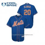 Camiseta Beisbol Nino New York Mets Pete Alonso Cool Base Replica Alterno Azul