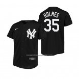 Camiseta Beisbol Nino New York Yankees Clay Holmes Replica Negro
