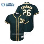 Camiseta Beisbol Nino Oakland Athletics Matt Chapman Cool Base Alterno Green