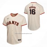Camiseta Beisbol Nino San Francisco Giants Rafael Devers Primera Game Crema