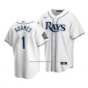 Camiseta Beisbol Nino Tampa Bay Rays Willy Adames 2020 Primera Replica Blanco