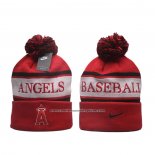 Gorro Beanie Los Angeles Angels Stripe Peak Rojo