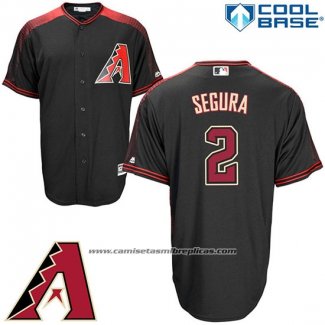 Camiseta Beisbol Hombre Arizona Diamondbacks 2 Jean Segura Negro Cool Base