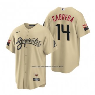 Camiseta Beisbol Hombre Arizona Diamondbacks Asdrubal Cabrera 2021 City Connect Replica Oro