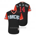 Camiseta Beisbol Hombre Arizona Diamondbacks Eduardo Escobar 2018 LLWS Players Weekend El De La Pica Negro Camiseta Beisbol Hombre Arizona Diamondbacks Eduardo Escobar 2018 LLWS Players Weekend El De La Pica Negro