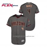 Camiseta Beisbol Hombre Arizona Diamondbacks Ketel Marte Autentico Flex Base Gris