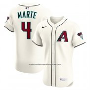 Camiseta Beisbol Hombre Arizona Diamondbacks Ketel Marte Primera Elite Crema