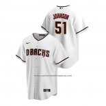 Camiseta Beisbol Hombre Arizona Diamondbacks Randy Johnson Replica Primera Blanco