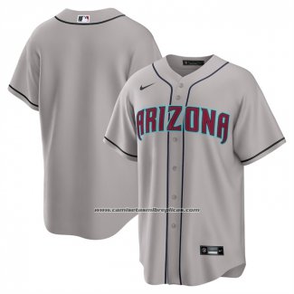 Camiseta Beisbol Hombre Arizona Diamondbacks Segunda Replica Gris