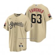 Camiseta Beisbol Hombre Arizona Diamondbacks Stuart Fairchild 2021 City Connect Replica Oro