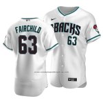 Camiseta Beisbol Hombre Arizona Diamondbacks Stuart Fairchild Autentico Alterno Blanco Camiseta Beisbol Hombre Arizona Diamondbacks Stuart Fairchild Autentico Alterno Blanco
