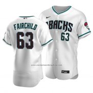 Camiseta Beisbol Hombre Arizona Diamondbacks Stuart Fairchild Autentico Alterno Blanco