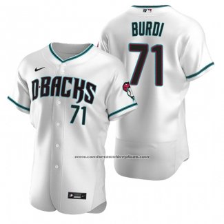 Camiseta Beisbol Hombre Arizona Diamondbacks Zack Burdi Autentico Alterno Blanco