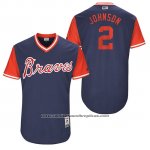 Camiseta Beisbol Hombre Atlanta Braves 2017 Little League World Series 2 Micah Johnson Azul Camiseta Beisbol Hombre Atlanta Braves 2017 Little League World Series 2 Micah Johnson Azul