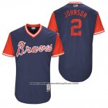 Camiseta Beisbol Hombre Atlanta Braves 2017 Little League World Series 2 Micah Johnson Azul