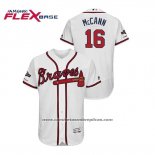 Camiseta Beisbol Hombre Atlanta Braves Brian Mccann 2019 Postemporada Flex Base Blanco