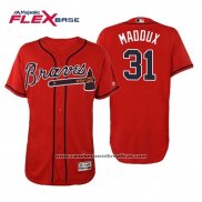 Camiseta Beisbol Hombre Atlanta Braves Greg Maddux Flex Base Autentico Collezione Alterno 2019 Rojo
