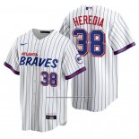Camiseta Beisbol Hombre Atlanta Braves Guillermo Heredia Replica 2021 City Connect Blanco