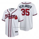 Camiseta Beisbol Hombre Atlanta Braves Justin Verlander Hispanic Heritage Autentico Blanco