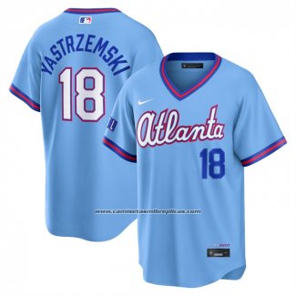 Camiseta Beisbol Hombre Atlanta Braves Mike Yastrzemski City Connect 2026 Stadium Azul