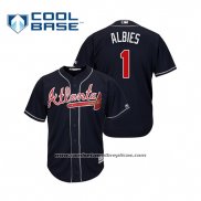Camiseta Beisbol Hombre Atlanta Braves Ozzie Albies Cool Base Alterno 2019 Azul