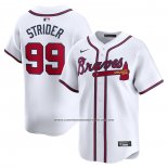 Camiseta Beisbol Hombre Atlanta Braves Spencer Strider Primera Limited Blanco