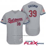 Camiseta Beisbol Hombre Baltimore Orioles 2017 Estrellas Y Rayas 39 Kevin Gausman Gris Flex Base