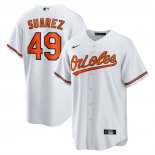 Camiseta Beisbol Hombre Baltimore Orioles Albert Suarez Primera Replica Blanco