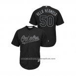 Camiseta Beisbol Hombre Baltimore Orioles Miguel Castro 2019 Players Weekend Villa Hermosa Replica Negro