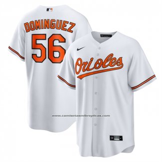Camiseta Beisbol Hombre Baltimore Orioles Seranthony Dominguez Primera Replica Blanco