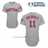 Camiseta Beisbol Hombre Boston Red Sox 11 Clay Buchholz Gris Cool Base
