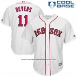 Camiseta Beisbol Hombre Boston Red Sox 11 Rafael Devers Blanco Cool Base