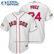 Camiseta Beisbol Hombre Boston Red Sox 2017 Postemporada 24 David Price Blanco Cool Base