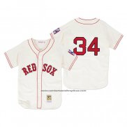 Camiseta Beisbol Hombre Boston Red Sox David Ortiz 1939 Autentico Primera Crema