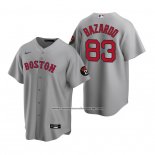 Camiseta Beisbol Hombre Boston Red Sox Eduard Bazardo Replica Gris