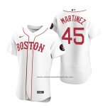 Camiseta Beisbol Hombre Boston Red Sox Pedro Martinez Autentico Blanco2