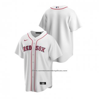 Camiseta Beisbol Hombre Boston Red Sox Replica Primera Blanco