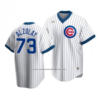 Camiseta Beisbol Hombre Chicago Cubs Adbert Alzolay Cooperstown Collection Primera Blanco