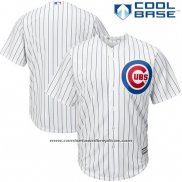 Camiseta Beisbol Hombre Chicago Cubs Blanco Autentico Collection Cool Base