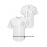 Camiseta Beisbol Hombre Chicago Cubs Kris Bryant 2019 Players Weekend Kb Replica Blanco