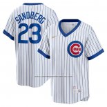 Camiseta Beisbol Hombre Chicago Cubs Ryne Sandberg Primera Cooperstown Collection Blanco