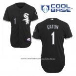 Camiseta Beisbol Hombre Chicago White Sox 1 Adam Eaton Negro Alterno Cool Base