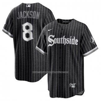 Camiseta Beisbol Hombre Chicago White Sox Bo Jackson City Connect Replica Negro