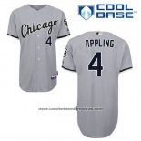Camiseta Beisbol Hombre Chicago White Sox Luke Appling 4 Gris Cool Base