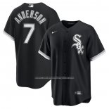 Camiseta Beisbol Hombre Chicago White Sox Tim Anderson Alterno Replica Negro