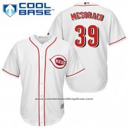 Camiseta Beisbol Hombre Cincinnati Reds Devin Mesoraco 39 Blanco Primera Cool Base
